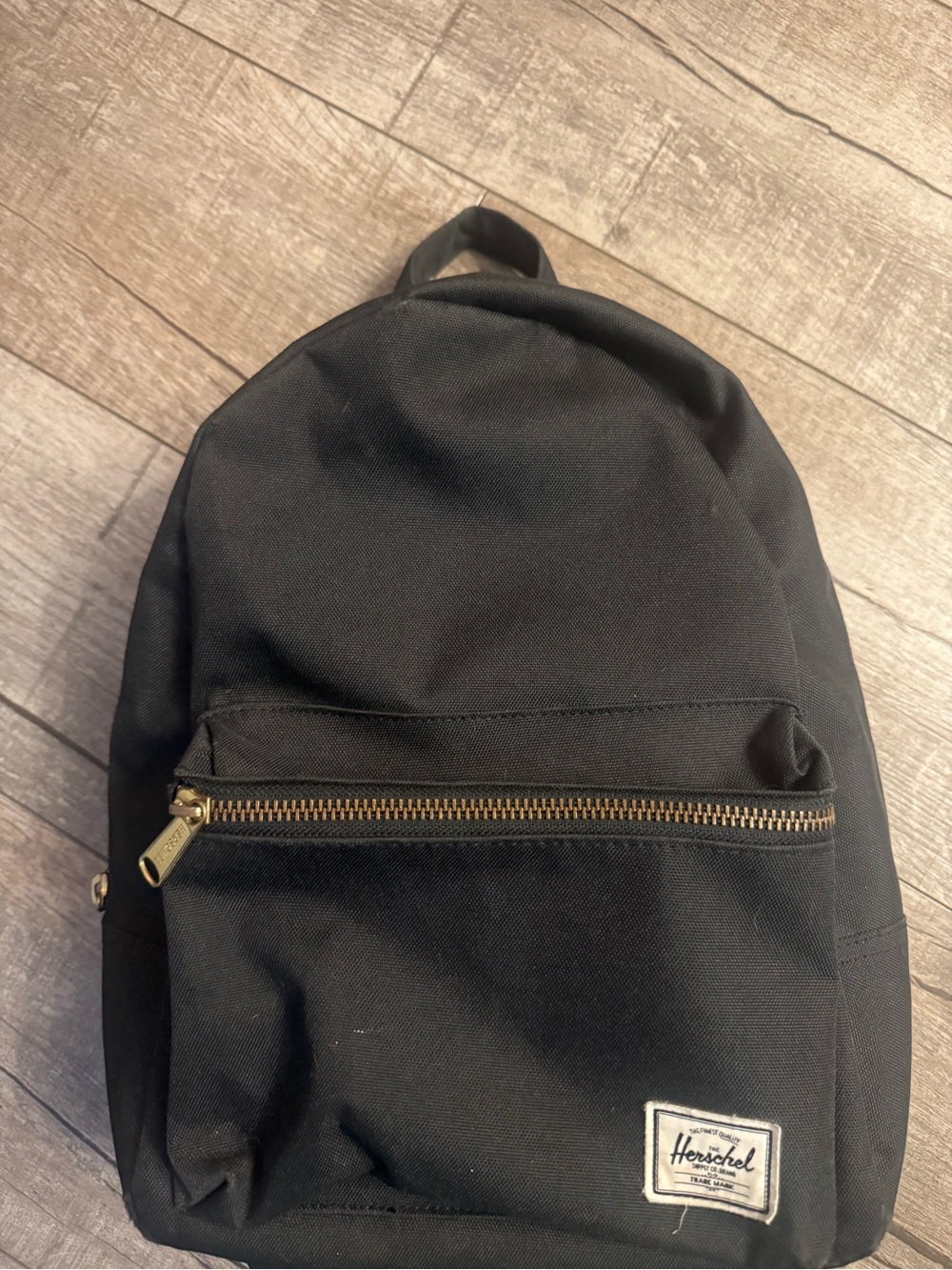 Herschel Supply Company Black Backpack with Metal Zipper